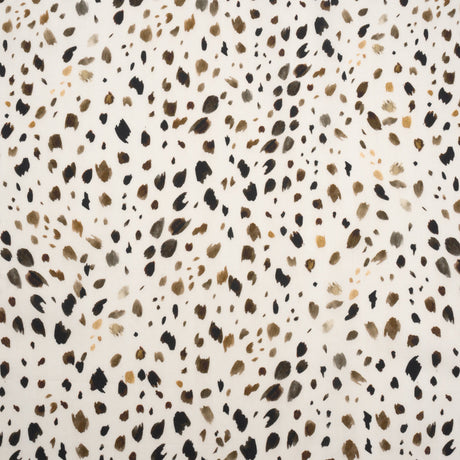 Cotton Poplin - Cream and Brown Animal Spots - Mood Exclusive Dappled Daring Print