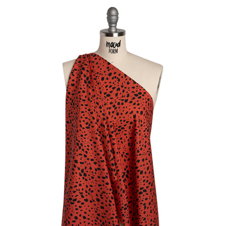 Mood Exclusive Red Dappled Daring Cotton Poplin