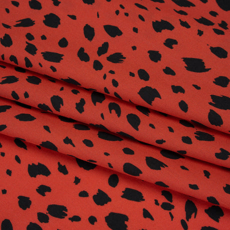 Mood Exclusive Red Dappled Daring Cotton Poplin