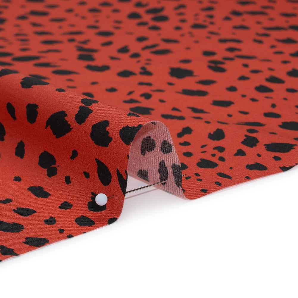 Mood Exclusive Red Dappled Daring Cotton Poplin