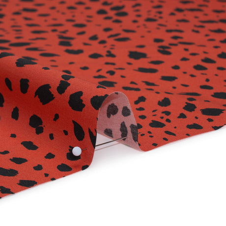 Mood Exclusive Red Dappled Daring Cotton Poplin
