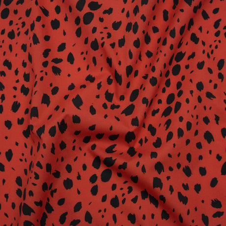 Mood Exclusive Red Dappled Daring Cotton Poplin
