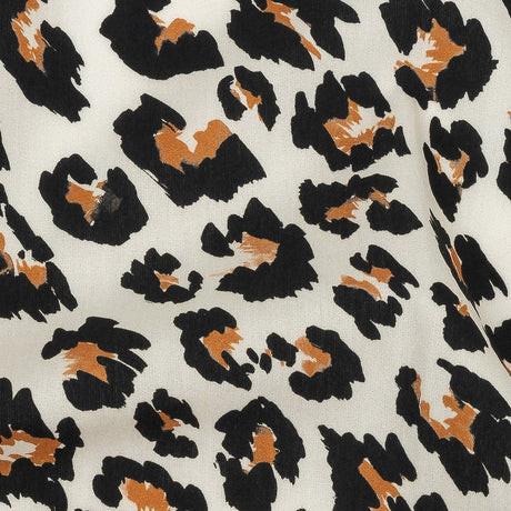 Mood Exclusive Ivory and Caramel Predator's Pride Cotton Poplin