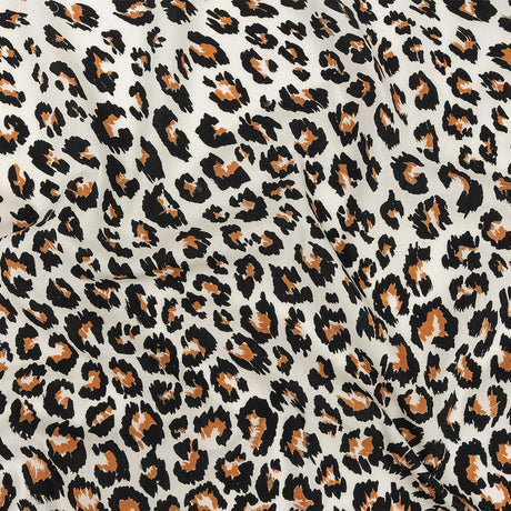 Mood Exclusive Ivory and Caramel Predator's Pride Cotton Poplin