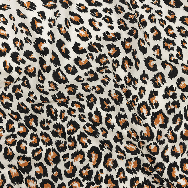 Mood Exclusive Ivory and Caramel Predator's Pride Cotton Poplin
