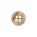 Silver Birch and Mushroom Swirl Translucent 4-Hole Low Convex Top Plastic Button - 24L/15mm