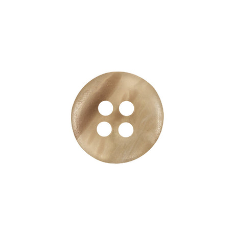 Silver Birch and Mushroom Swirl Translucent 4-Hole Low Convex Top Plastic Button - 24L/15mm