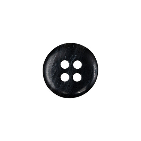 Moonless Night and Cool Gray Speckled 4-Hole Plastic Button - 24L/15mm