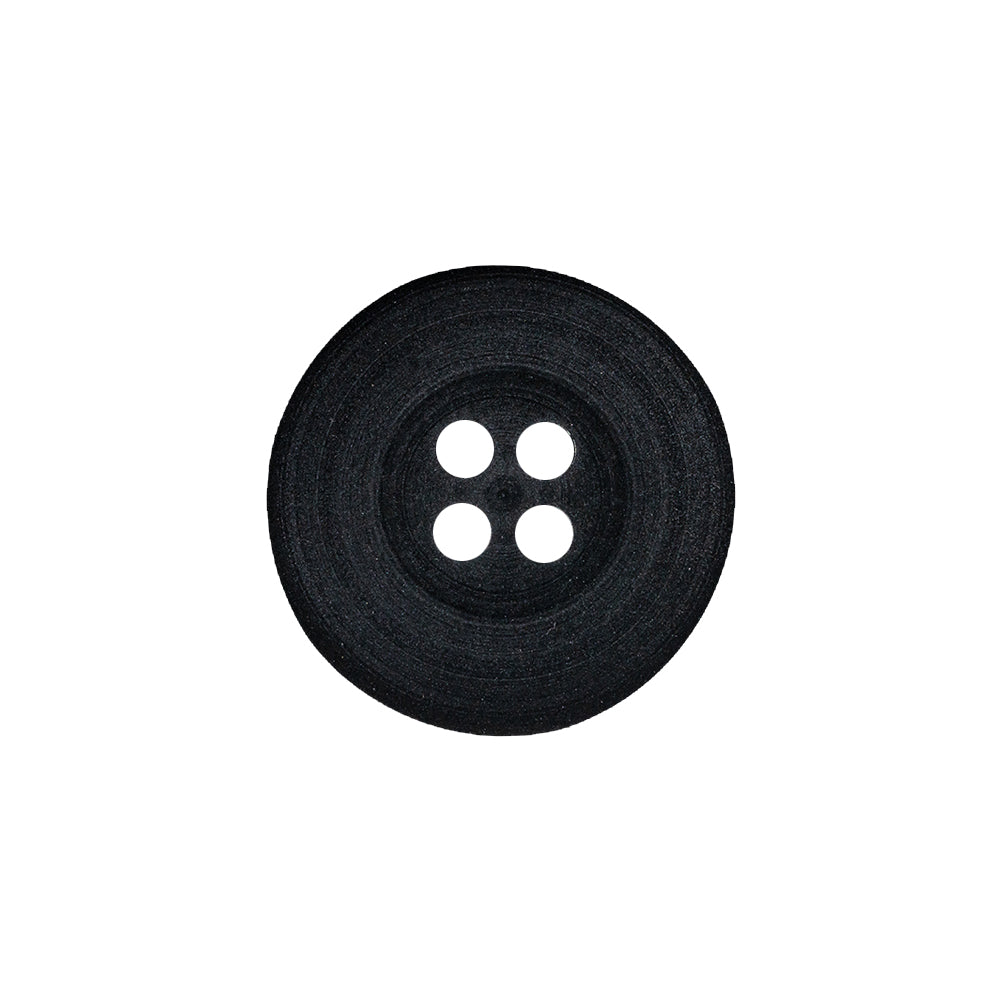Raven Black 4-Hole Textured Tire Rim Button - 32L/20mm