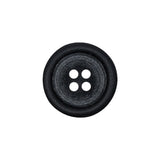Raven Black 4-Hole Textured Tire Rim Button - 32L/20mm