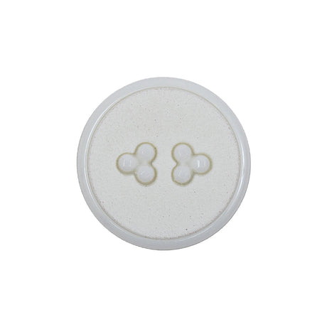 White Matte and Shiny Shank Back Plastic Button - 36L/23mm