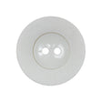 White Shiny Two-Hole Button with Matte Textured Concaving Rim - 44L/28mm
