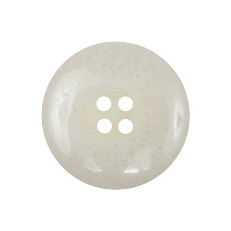 Off-White Speckled 4-Hole Plastic Button - 40L/25.5mm
