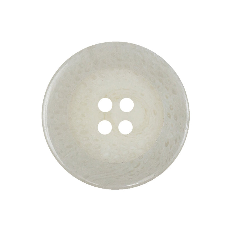 Off-White Speckled 4-Hole Plastic Button - 40L/25.5mm