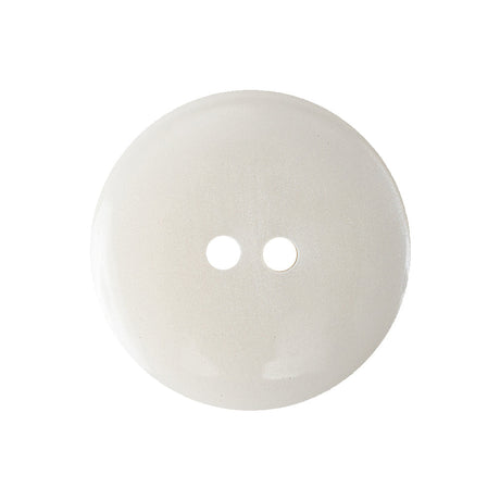 Ivory Iridescent 2-Hole Channel Style Plastic Button - 40L/25.5mm