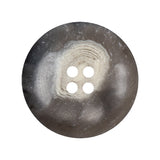 Beige, Gray and Brown Swirl Weathered 4-Hole Plastic Button - 44L/28mm