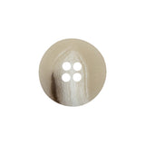 Buff, Sand and Sepia Wide Rimmed 4-Hole Plastic Button - 32L/20mm