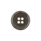 Smoky Brown Tire Shaped Rim 4-Hole Plastic Button - 32L/20mm