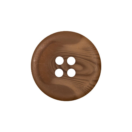 Hazel Swirled Tire Shaped Rim 4-Hole Plastic Button - 36L/23mm