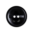 Carbon Black 2-Hole Channel Style Plastic Button - 40L/25.5mm