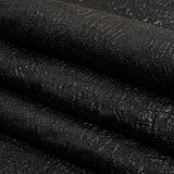 Metallic Black Abstract Hatching Luxury Brocade