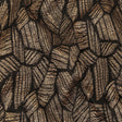 Metallic Gold and Black Abstract Hatching Luxury Brocade