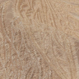 Metallic Gold and Beige Leafy Luxury Burnout Brocade