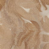 Metallic Gold and Beige Leafy Luxury Burnout Brocade
