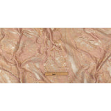 Metallic Cream Pink, Gold and Pale Gray Marbled Luxury Brocade