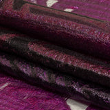 Metallic Purple Abstract Sheer Luxury Burnout Brocade