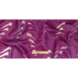 Metallic Purple Abstract Sheer Luxury Burnout Brocade