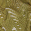 Metallic Olive and Gold Abstract Sheer Luxury Burnout Brocade