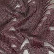 Metallic Black and Burgundy Abstract Sheer Luxury Burnout Brocade
