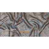 Metallic Sky and Rose Gold Leafy Luxury Burnout Brocade
