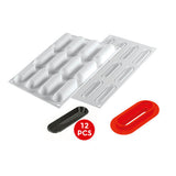 Silikomart "FINGERS 30" Flexible Baking & Freezing Mold, 1 Oz., 12 Cavities