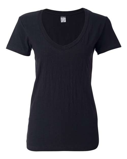 Women's V-Neck Slub T-Shirt