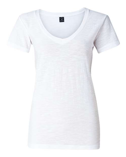 Women's V-Neck Slub T-Shirt