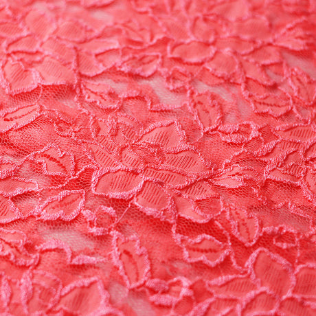 Passion Flower Nylon Spandex Fabric - Multiple Colors, Floral Lace Pattern, 57/58" Width (1 Yard)