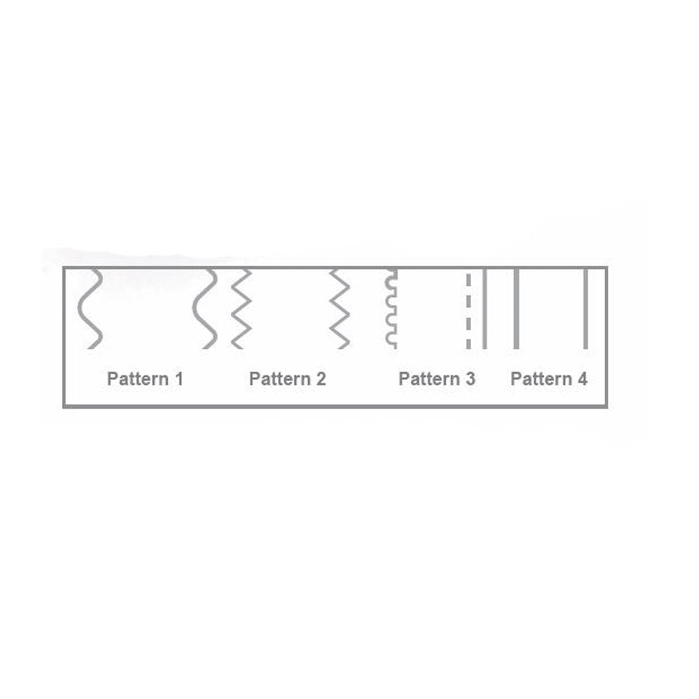 Ateco 13912 White Plastic Fondant Ribbon Cutter