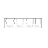 Ateco 13912 White Plastic Fondant Ribbon Cutter