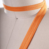 3 Yards Medium Orange Fold Over Elastic 5/8" Stretch Bias Trim for Hairbands & Masks