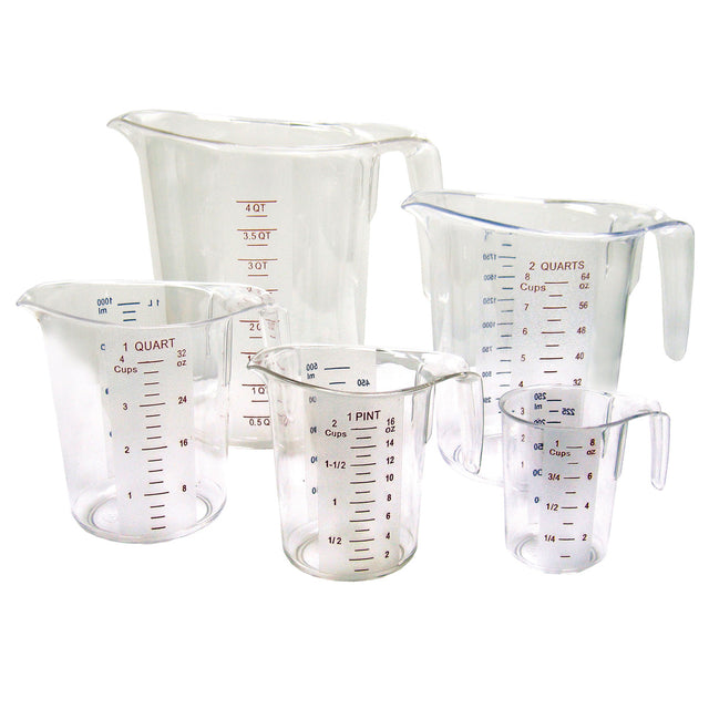 Winware by Winco PMCP-100 Polycarbonate Measuring Cup - 1 Qt.