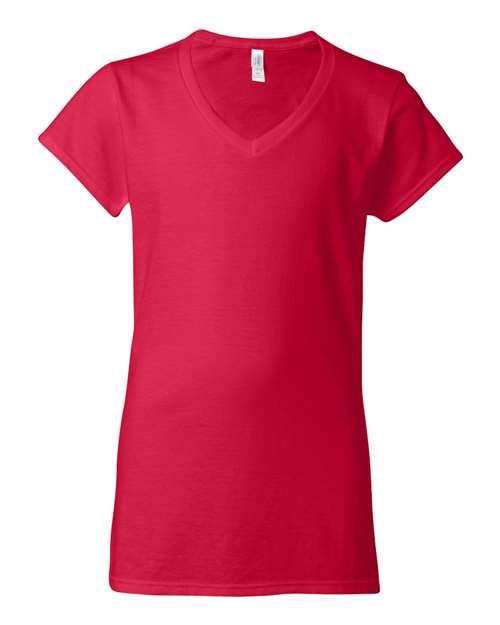 Gildan® Soft & stylish Women’s V-Neck T-Shirt Casual Collar