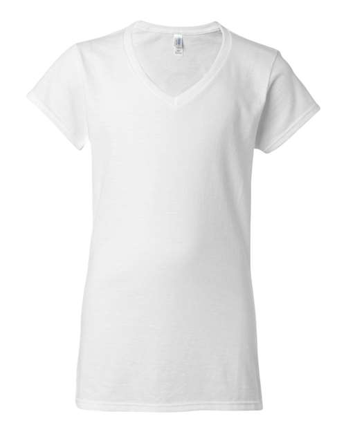 Gildan® Soft & stylish Women’s V-Neck T-Shirt Casual Collar