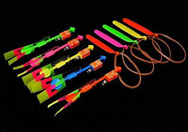 Light Up Slingshot Helicopters