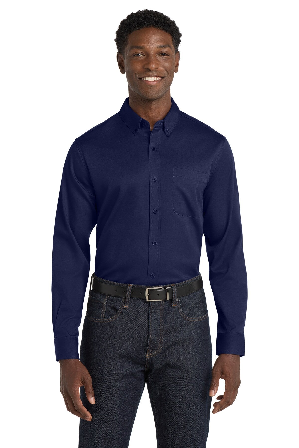 Port Authority® Long Sleeve SuperPro React Twill Shirt