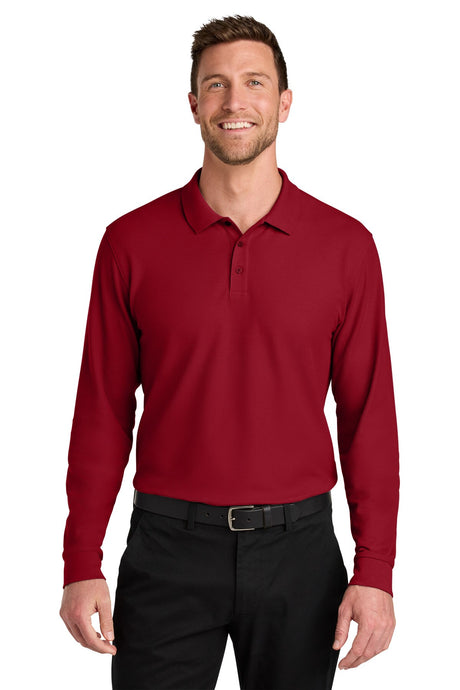 Port Authority® Wearever Signature Pique Long Sleeve Polo