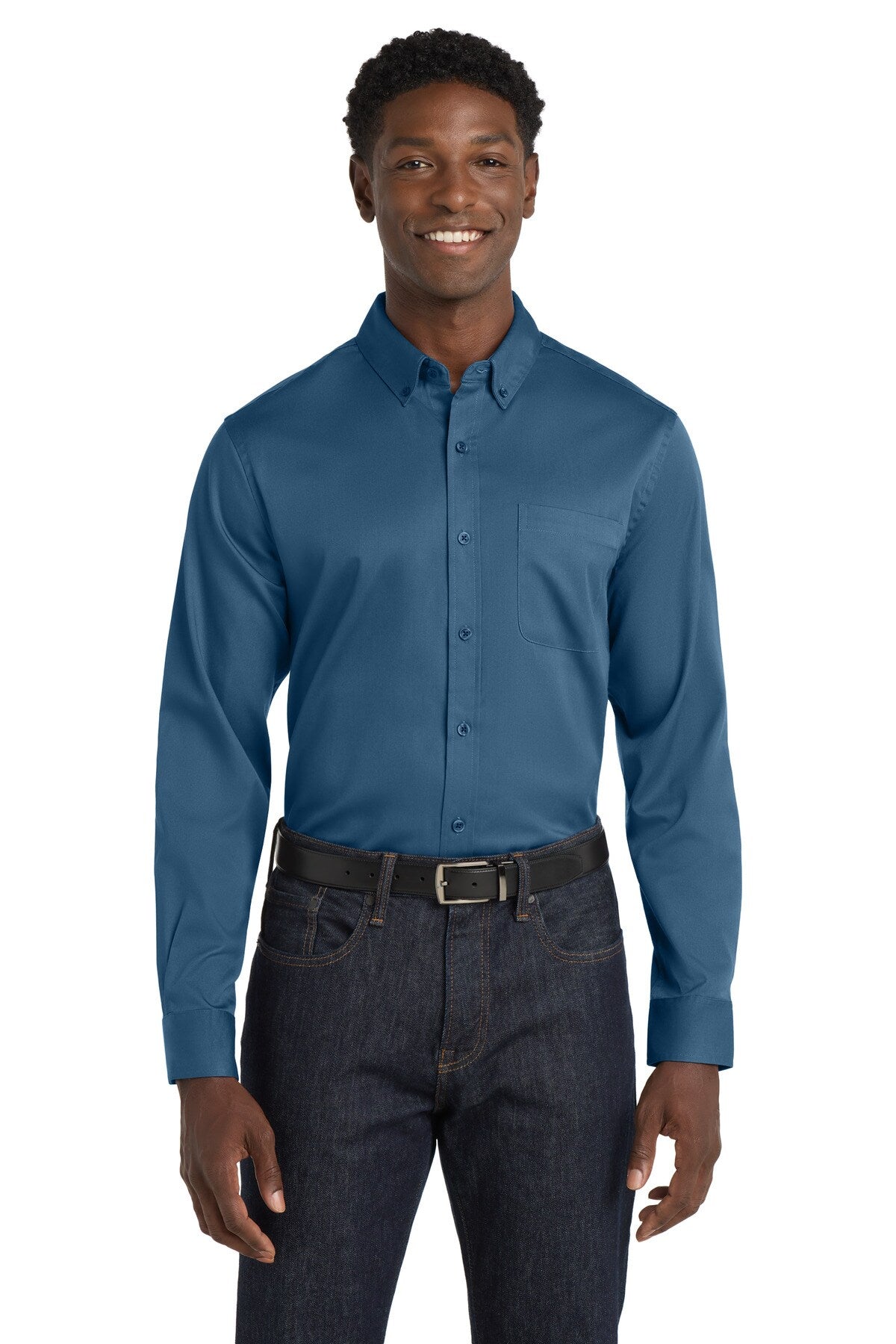 Port Authority® Long Sleeve SuperPro React Twill Shirt
