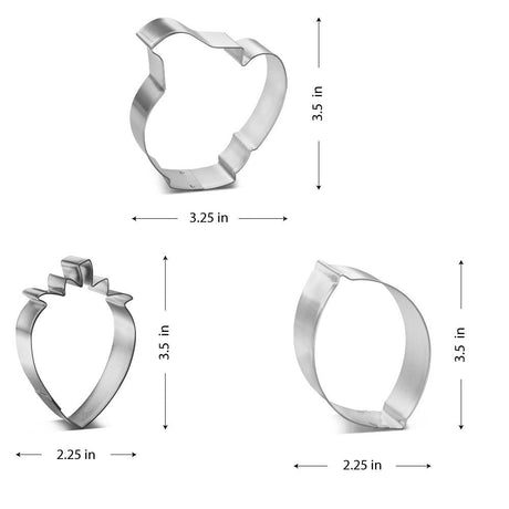Strawberry Lemon Pitcher Cookie Cutter 3 Pc Set HS0467