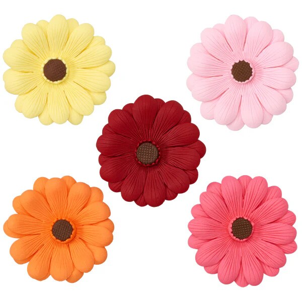 Gerbera Daisy Assortment Fall blossoms Gum Paste Sprays